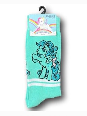 My Little Pony Aqua Color Women’s Socks Hasbro New Shoe size: 6.5-12 Y2K Vibes